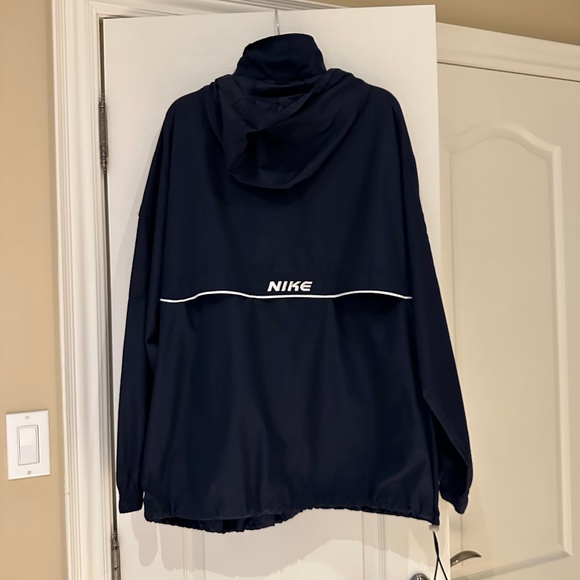 Nike Half Zip Running Jacket with Hood, Size L, Navy - Picture 3 of 10
